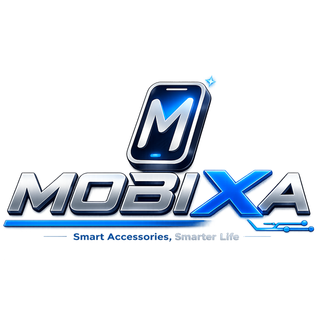 MOBIXA Official Mobile Accessories Brand Logo – Chargers, Earbuds, Cables, Power Banks & Phone Accessories