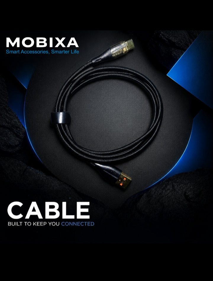 MOBIXA LED Indicator Data Cable (USB-A to Type-C)